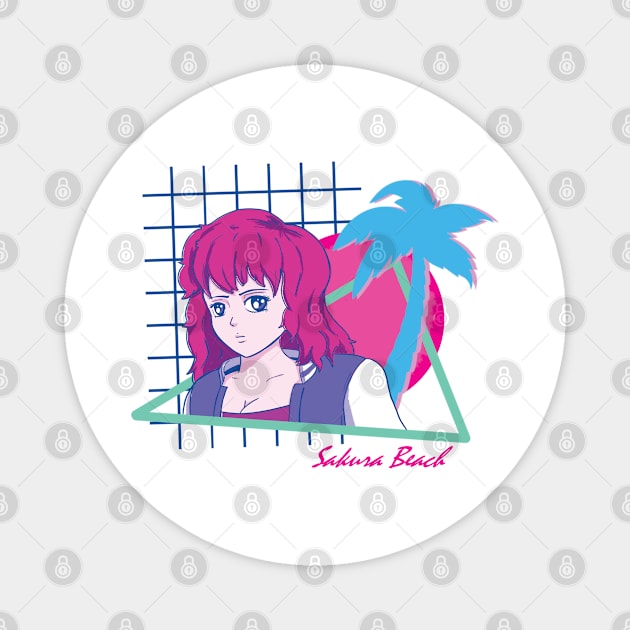 Sakura Beach Magnet by ThompsonTom Tees